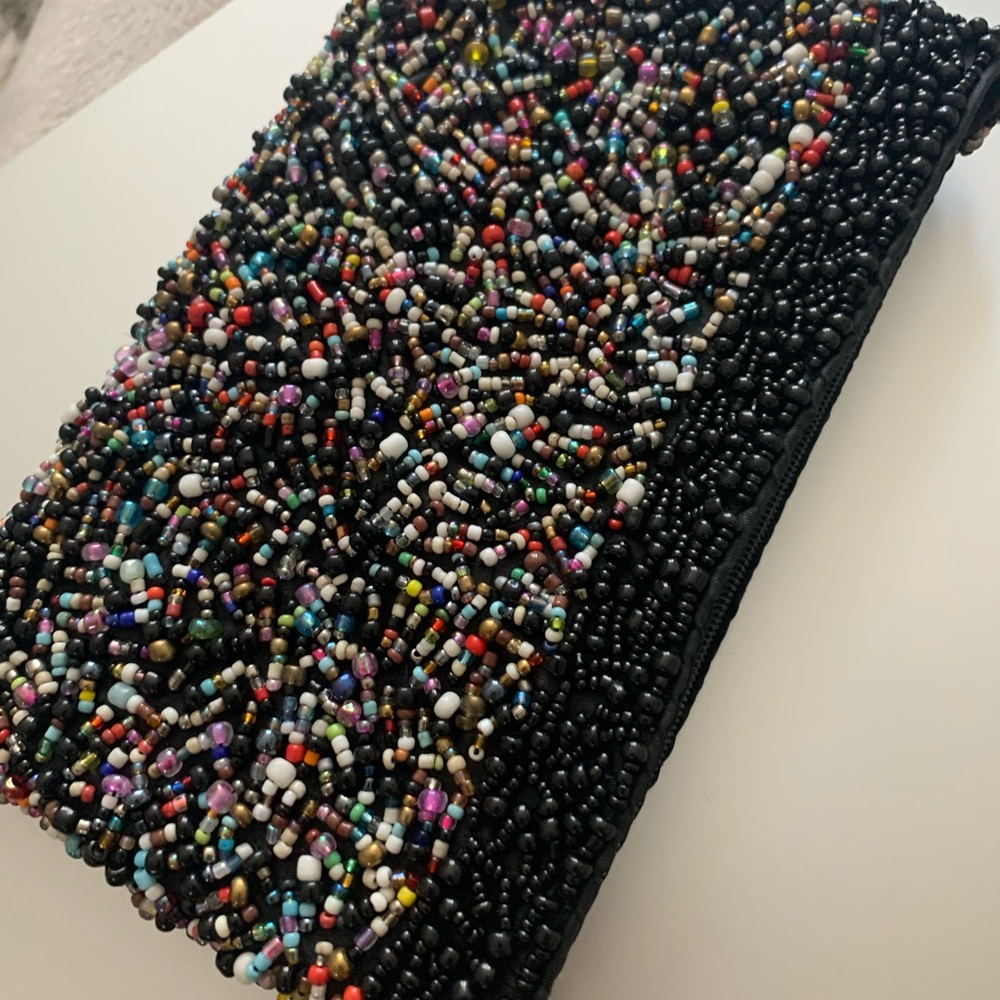 New beaded wristlet pouch